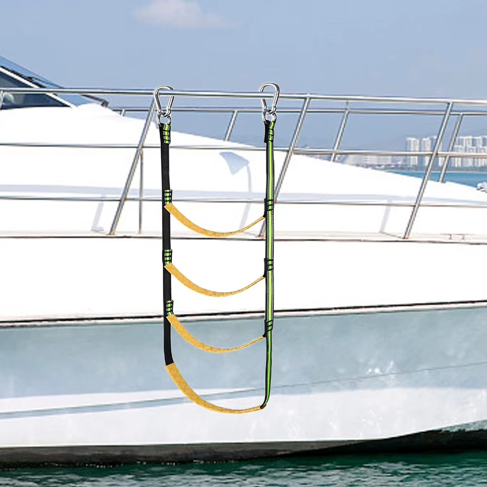 Portable Nylon Rope Boat Ladder for Easy Boarding