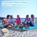 TerraLoom Beach Blanket | 210 x 200 cm | Sand-free & Waterproof | Ultra-light & Large
