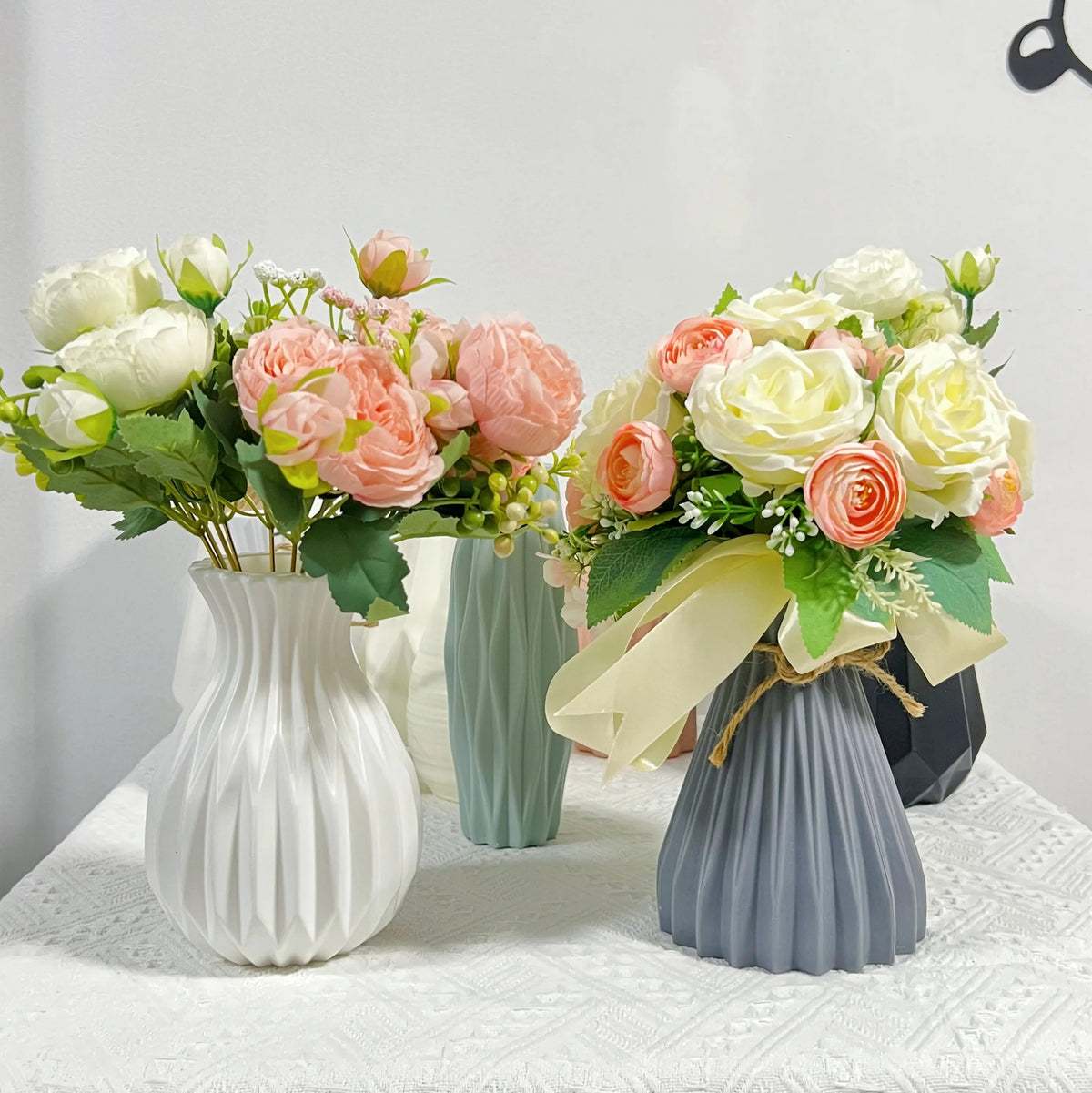 Modern elegant flower vases