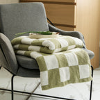 COLOURFUL CHECKERBOARD THROW
