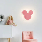 PinkRabbit - Playful LED Wall Lamp for Children's Room