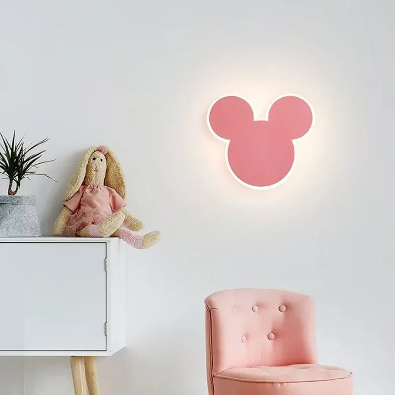 PinkRabbit - Playful LED Wall Lamp for Children's Room