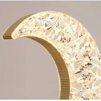 Half Moon Crystal Lamp