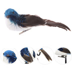 Lifelike feathered birds for outdoor decoration