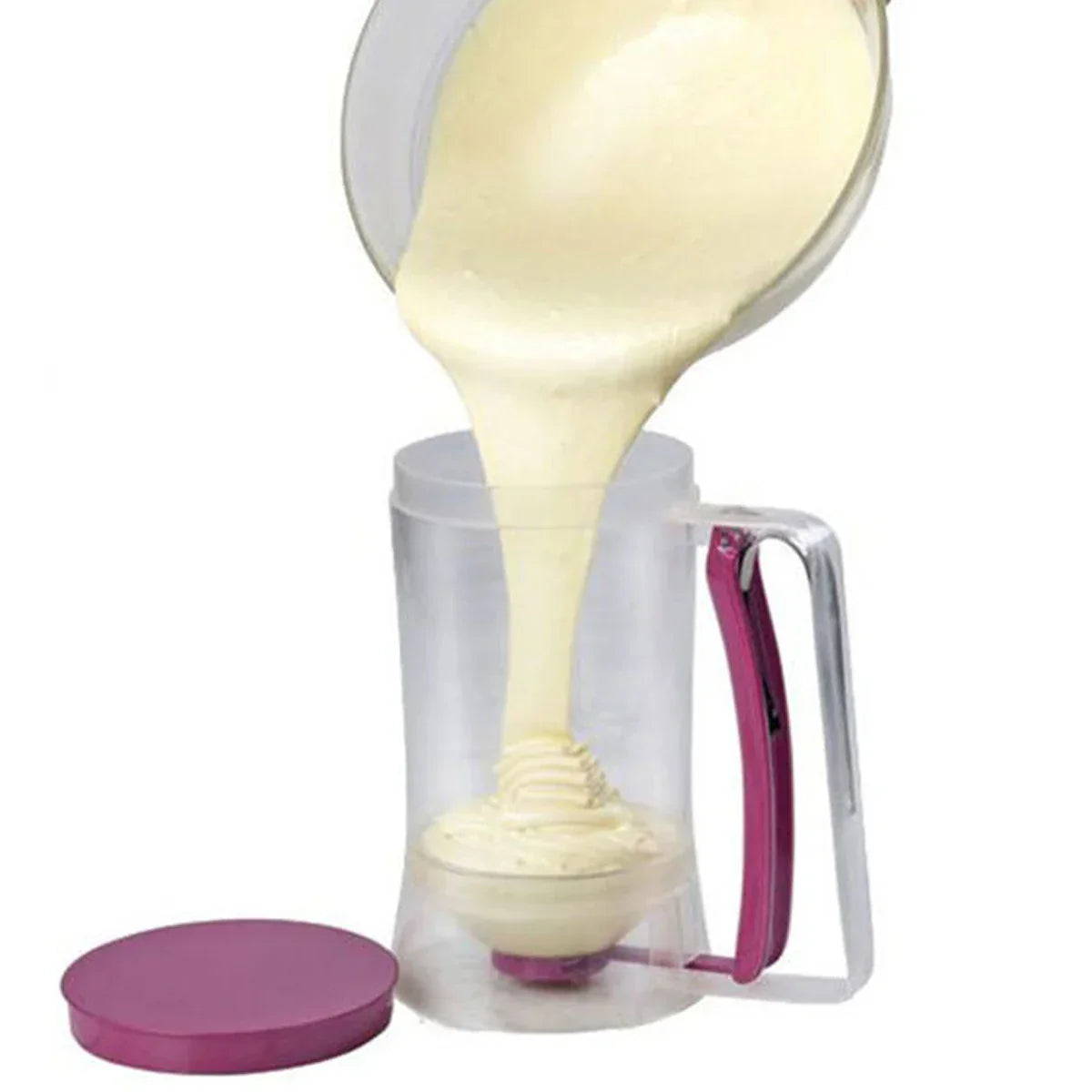 Effortlessly pour batter for cupcakes and pancakes!