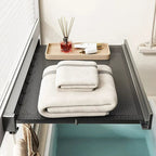 Ultra Suction Expandable Towel Storage Organizer Rack