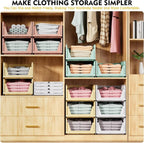 5-Pack Stackable Foldable Closet Storage Boxes – Liora