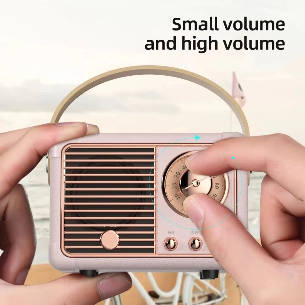 Vintage-Style Wireless Bluetooth Speaker with Subwoofer