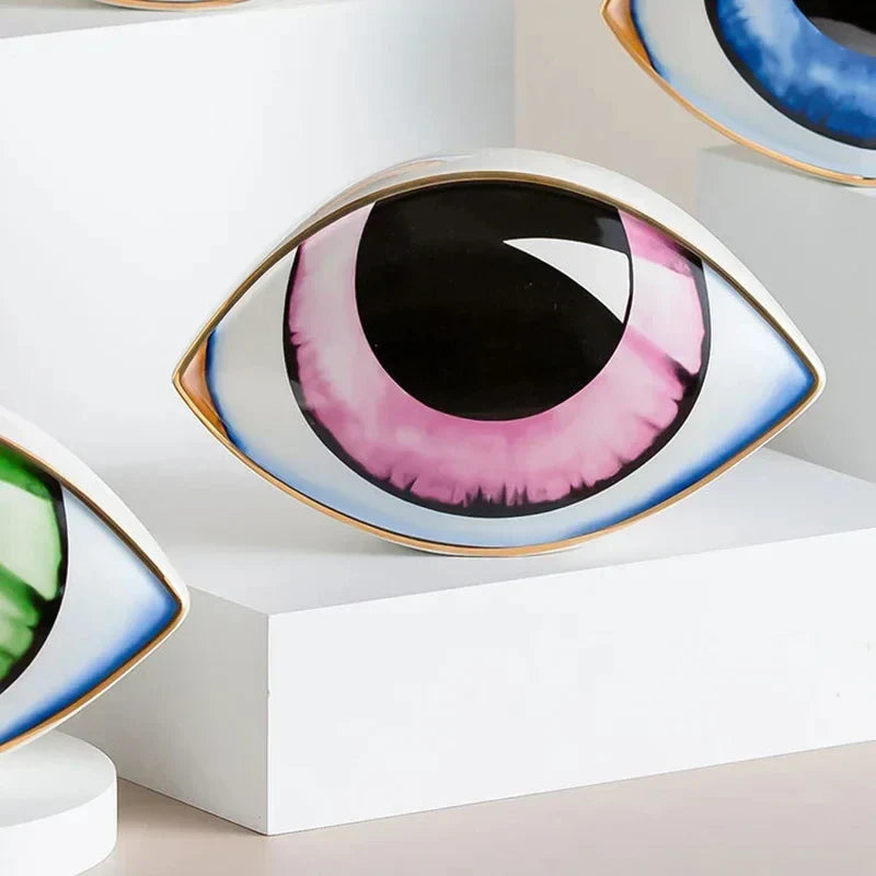 Mystic Eye Sculpture Ceramic Home Decor