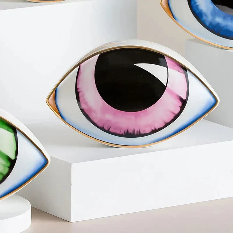 Mystic Eye Sculpture Ceramic Home Decor