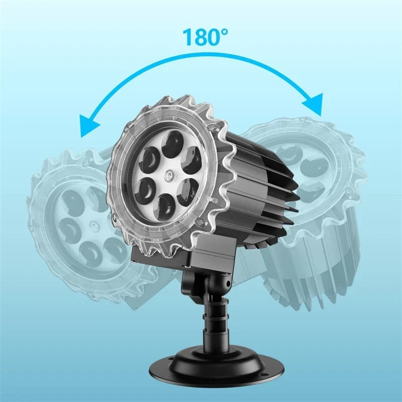 Waterproof Outdoor Halloween LED Projector with Rotating Ghost Projection