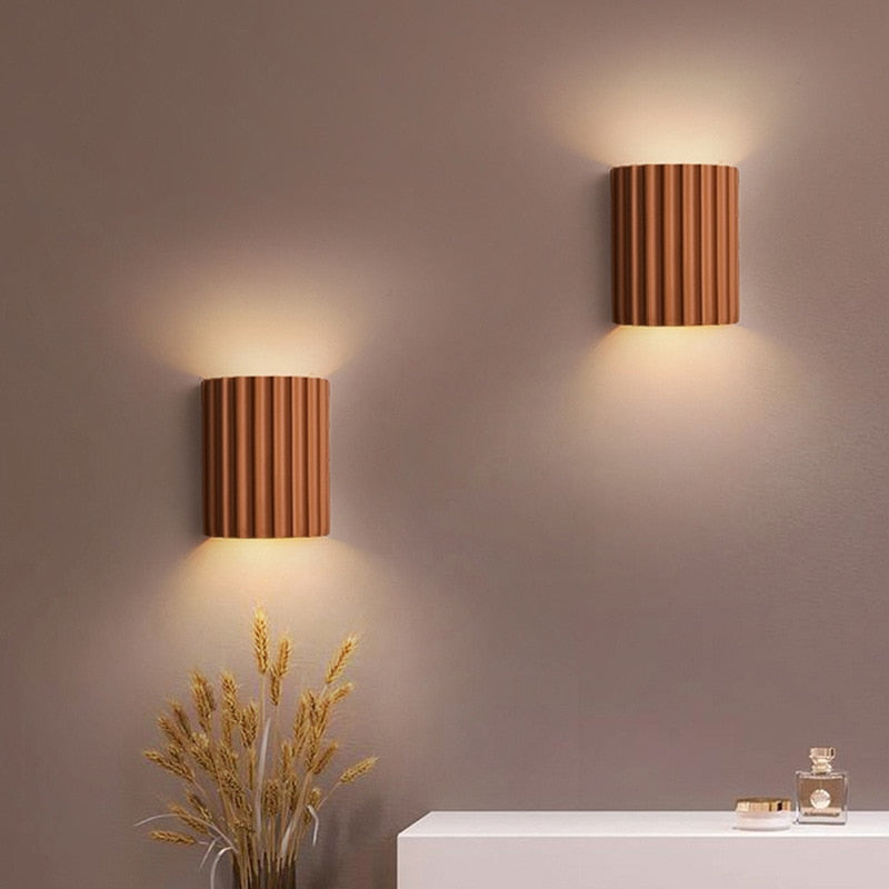 Folding Color Resin LED Wall Light Lamp