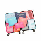 ReiseLina Luggage Organizer Set | 6-piece | Waterproof & Space-saving | Made of Oxford Fabric