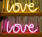 Love Neon Letters | Create a romantic scene