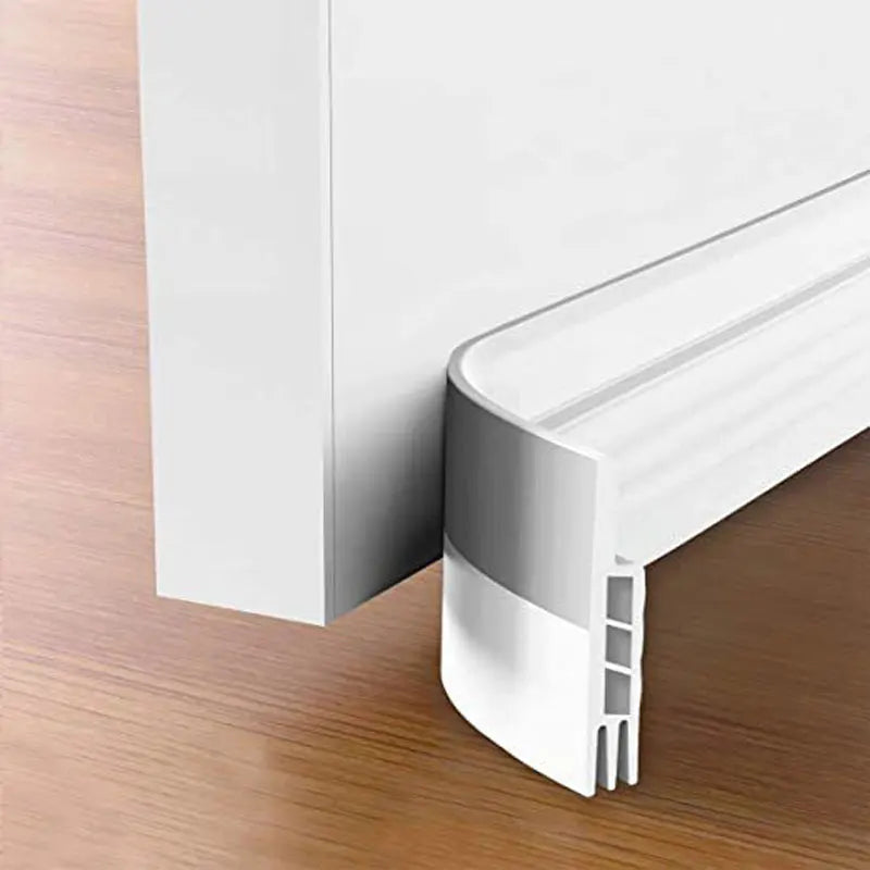 SilentSeal door draft stopper under door seal | Cold, noise & draft protection | Self-adhesive door bottom seal interior & exterior