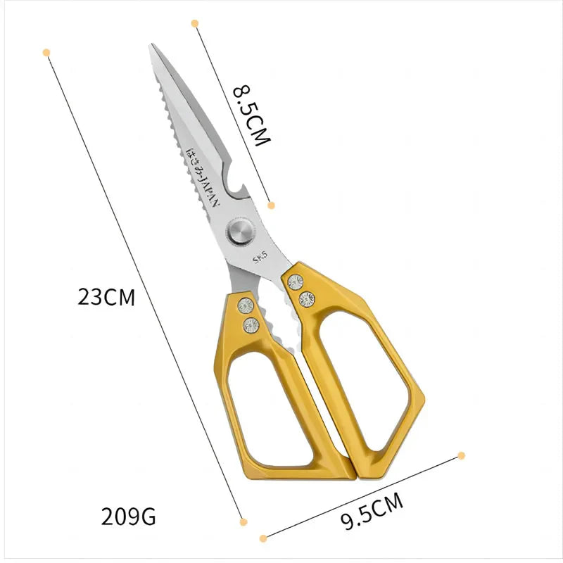Multifunctional kitchen scissors | Stainless steel SK5 | For meat, fish & vegetables | Ergonomic handle