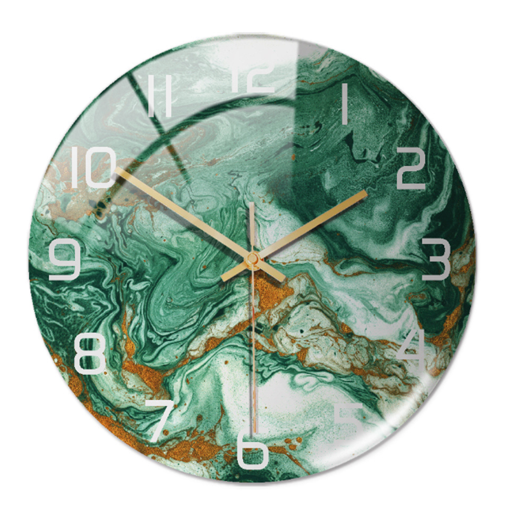 Stylish Marble Wall Clock with Silent Mechanism