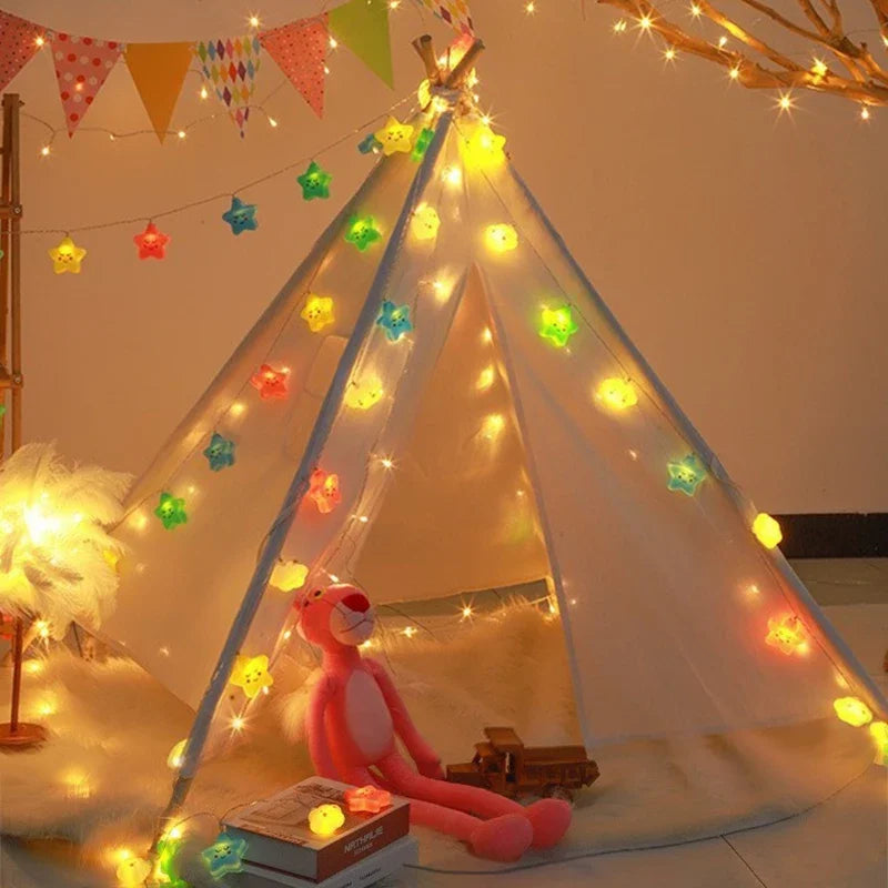 StellaLume LED Star String Lights | USB & Battery Operated | Warm White | For Living Room, Garden, Wedding & Christmas