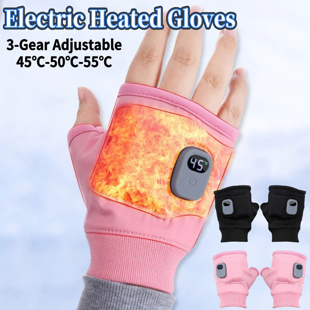 ThermoGrip Heated Gloves | 360° All-Around Heat | Rechargeable & Windproof | Touchscreen Function