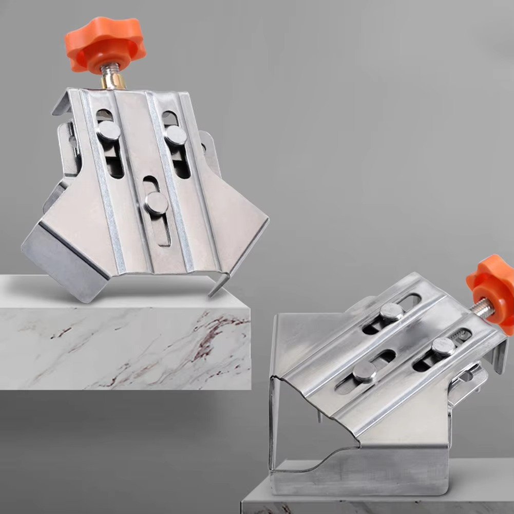 Precision 90° Stainless Steel Corner Clamp for Woodworking