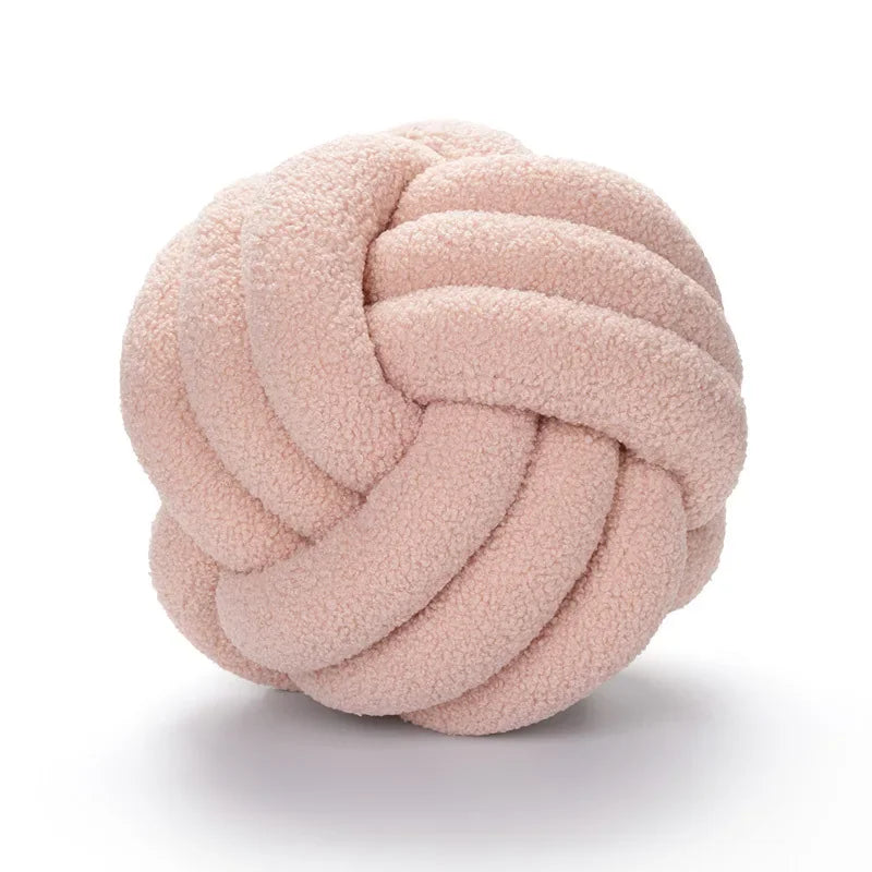 Boucle Rope Knot Ball Cushion