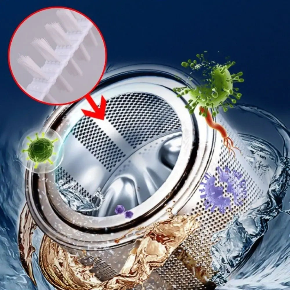 Washing Machine Crevice Cleaning Brush with Flexible Nylon Bristles