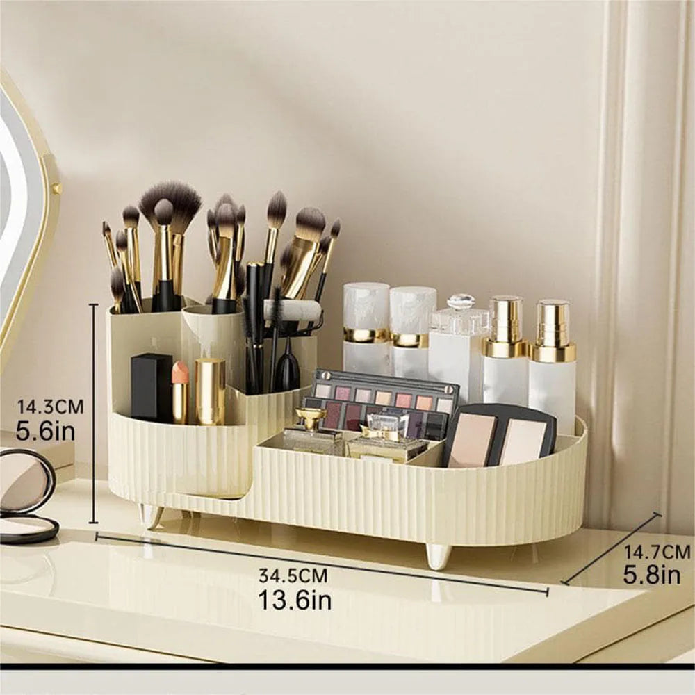 Eleganza – Luxury Beauty Organizer with Slim Rotating Design