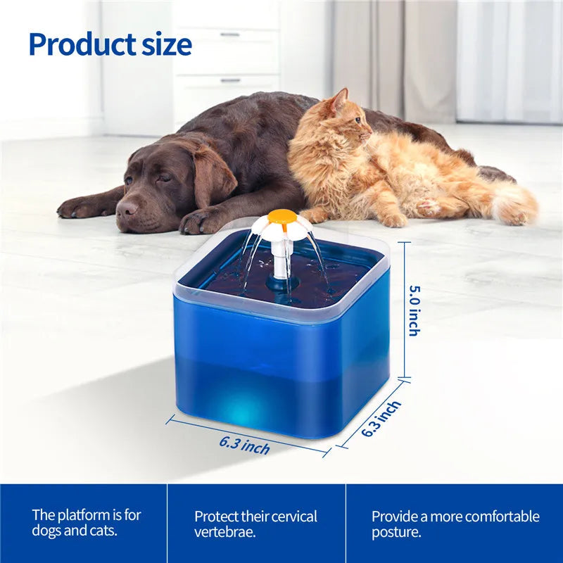 AquaMiau Cat Drinking Fountain 2L | 4-fold Filter System | LED & App Control | Ultra Silent