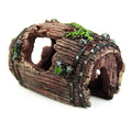 Aquavinto Aquarium Deco Barrel | Realistic & Non-Toxic | Hiding Place for Fish | 6x9cm Resin