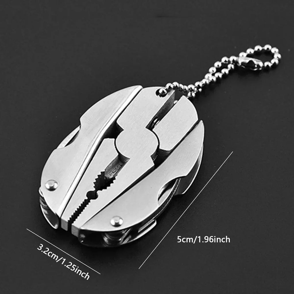 Stainless Edge EDC Multi-Tool Emergency Keychain with Pliers and Screwdrivers