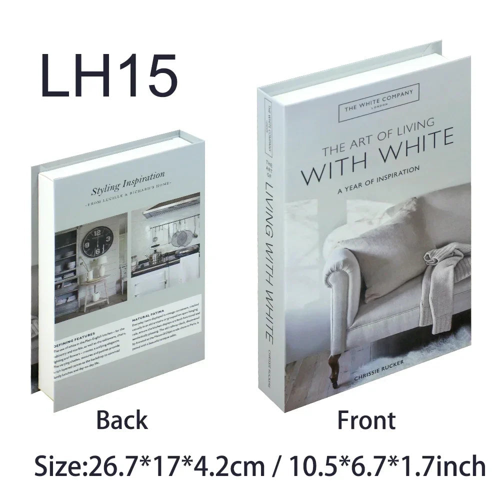 NordicTome Decorative Books | Luxury Decoration & Storage Box | 26.7×17.5×4.2 cm | Coffee Table Accessory in Book Design