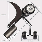Heavy-Duty Metal Weed Remover Roller, No-Bend Crevice and Stair Weed Puller