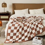 COLOURFUL CHECKERBOARD THROW