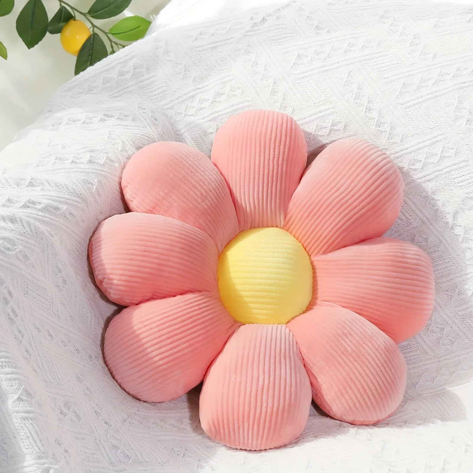 Delicate flower-filled mat for your office