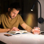 Versatile LED Wall Lamp: Modern, Flexible, Perfect for Reading in Bed