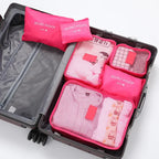 TRAVORO Packing Cube Set | 6-piece | Waterproof & Extra Volume | Suitcase Organizer for Men