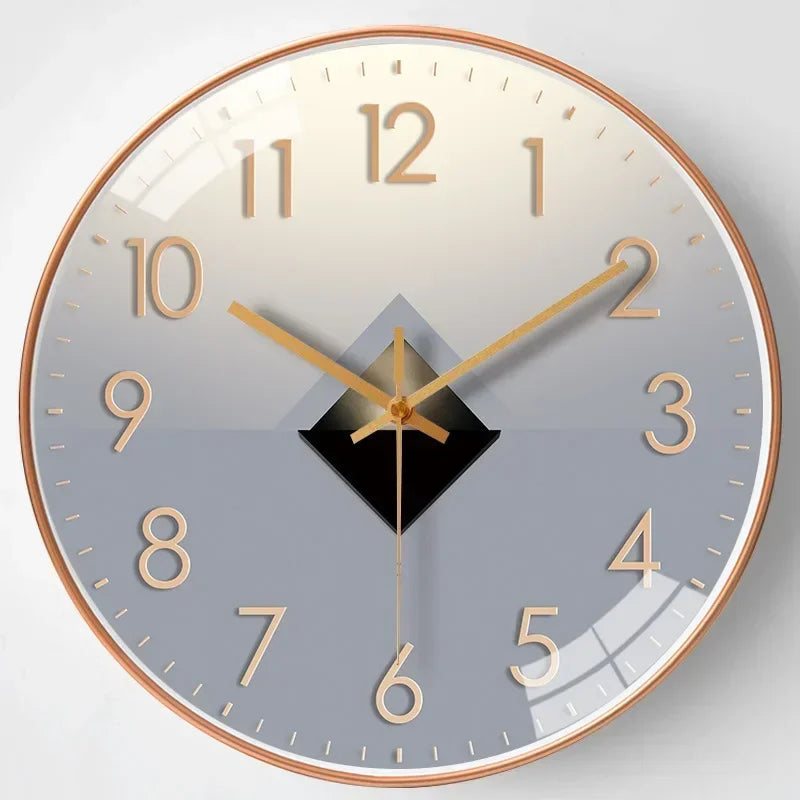SilentTime - Digital Wall Clock in Classic Style - 8 Inch