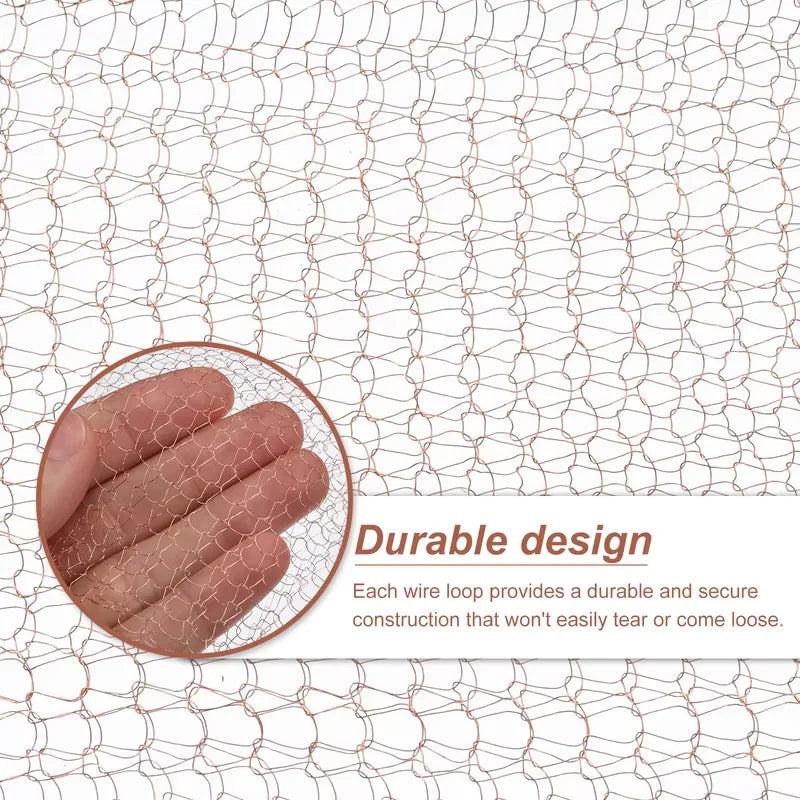 Snailgard Copper Snail Fence Mesh Tape | Protection against Snails in the Bed & Garden | Various Lengths | Rustproof & Weather Resistant