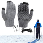 Heated Gloves FROSTIQ | USB Charging | Touchscreen & Non-Slip | Winter Thermal Gloves for Outdoor & Cycling