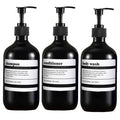 AmberLux 3-piece refillable dispenser set