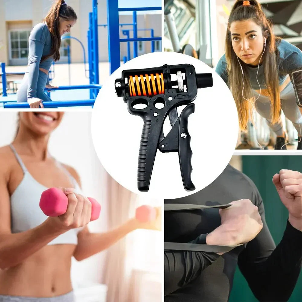 Adjustable 5-165kg Heavy Grip Strengthener - Finger Expander for Arm, Wrist, and Forearm Training
