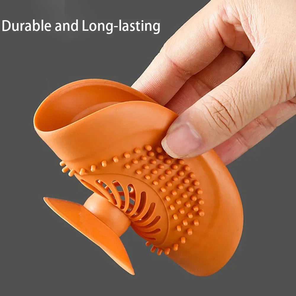 DrainGuard Silicone Drain Strainer | Anti-Blocking & Non-Slip | For Bathroom, Shower & Kitchen | Fine Mesh & Easy to Clean