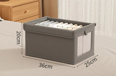 Neatvero Storage Box | Foldable & Washable | Breathable & Stable | For Socks & Underwear
