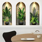 Verdeco wall stickers | wall sticker plants 3D | watercolor look | self-adhesive & residue-free | living & bedroom decor
