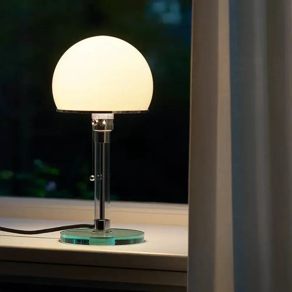 Modern Minimalistic Glass LED Table Lamp for Home Decoration