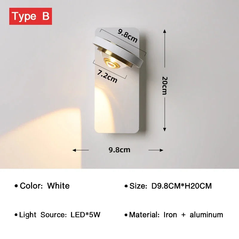 BrightTurn – Adjustable LED Wall Lamp for Any Space
