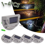 Lumivance Solar-Step Light 2-in-1 | Warm White & Cool White | Waterproof IP65 | For Outdoors, Steps, Pathways & Driveway