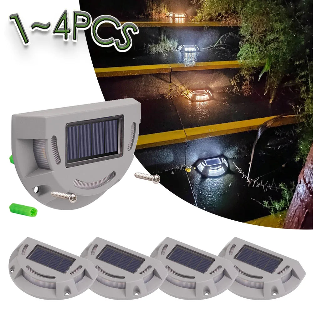 Lumivance Solar-Step Light 2-in-1 | Warm White & Cool White | Waterproof IP65 | For Outdoors, Steps, Pathways & Driveway