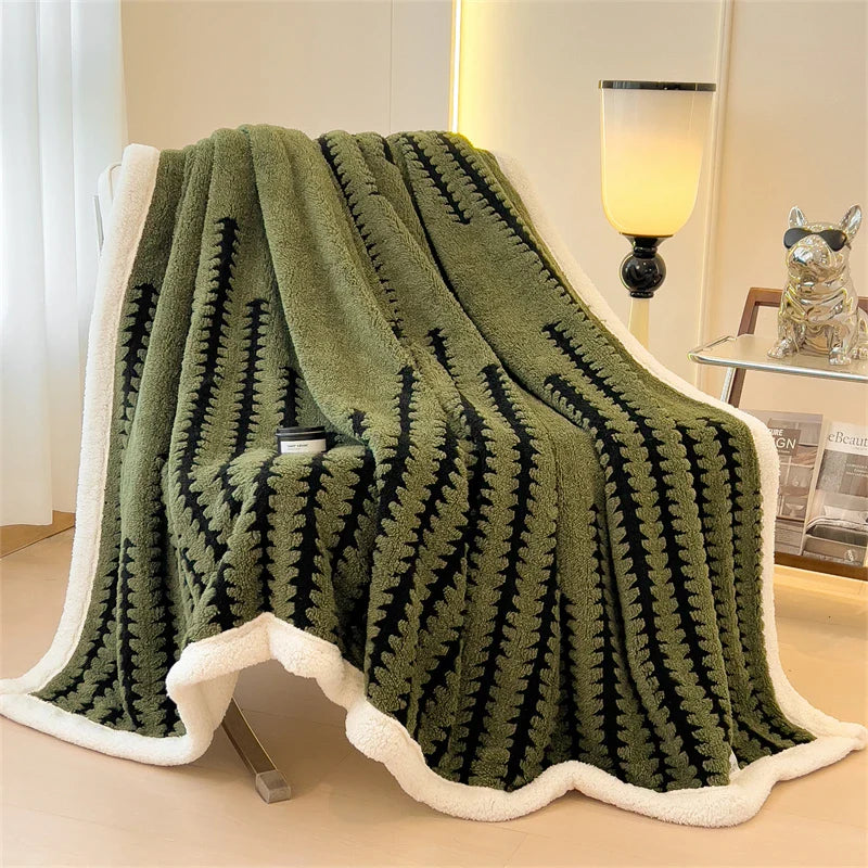 Velvory | Extra Thick Cozy Blanket | Super Soft Flannel & Velvet Blanket | Skin Friendly, Fluffy & Warming | Luxury Blanket for Bed, Sofa & Travel