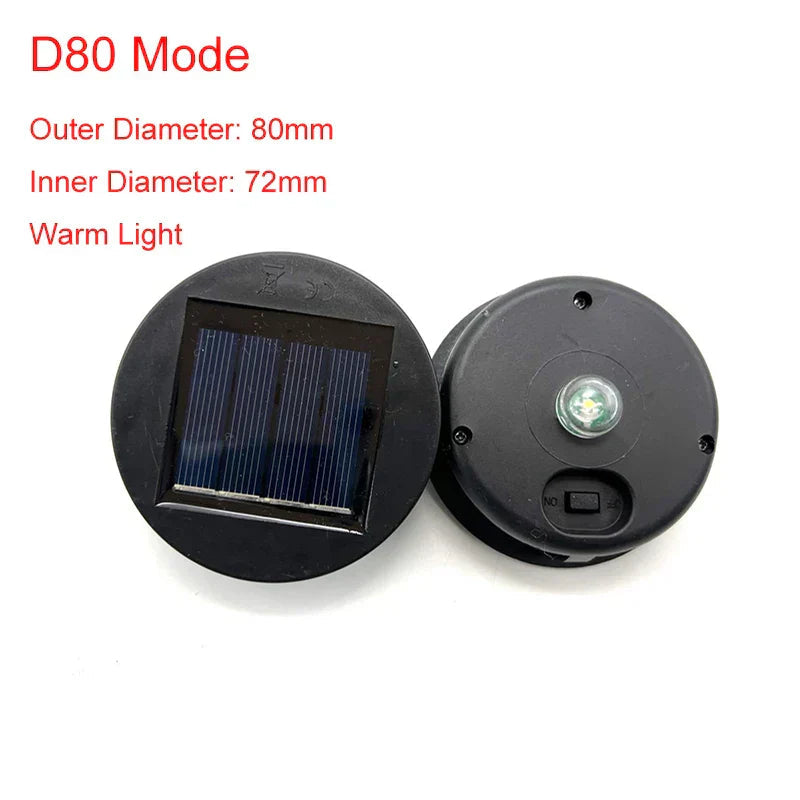 GlowJar Solar Deck Lights | Solar Powered | Warm White LED Fairy Lights | For Garden & Balcony